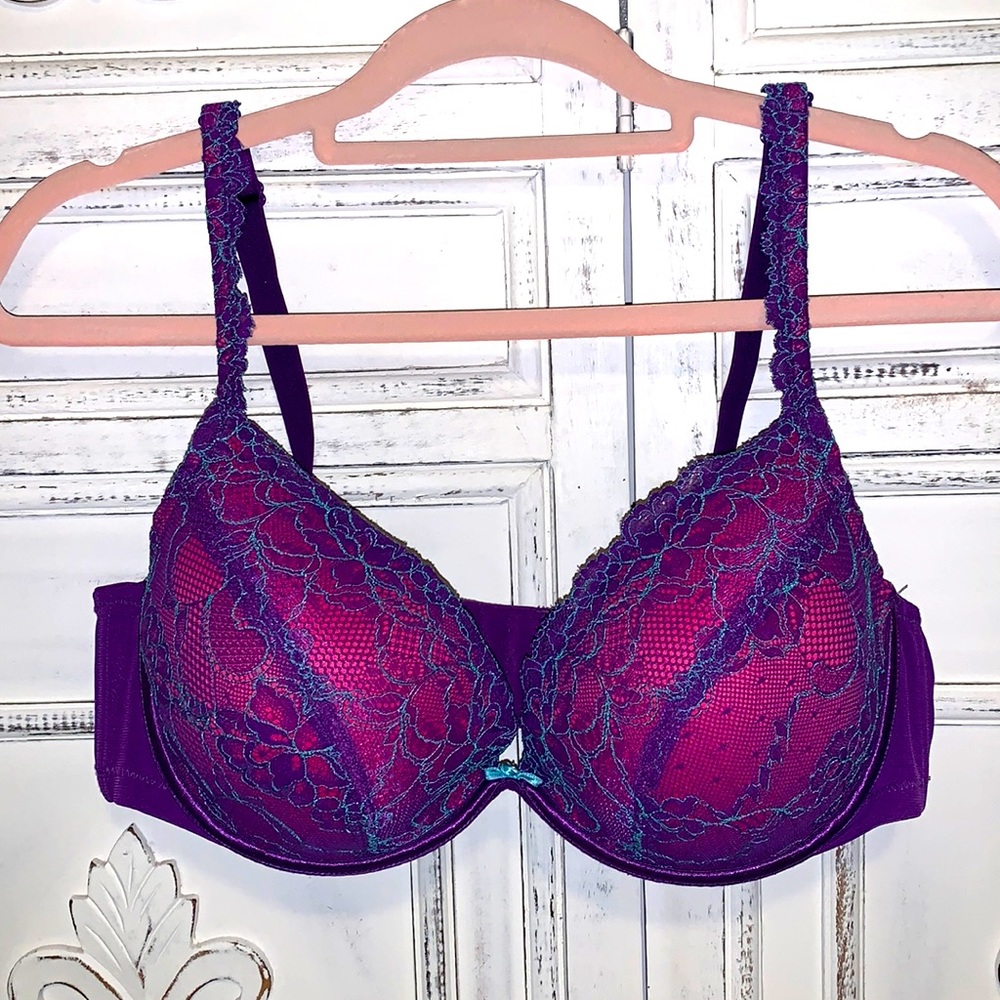 Cacique Purple Lace Bra